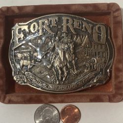 Vintage Belt Buckle Fort Reno