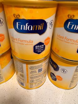 Enfamil yellow cans