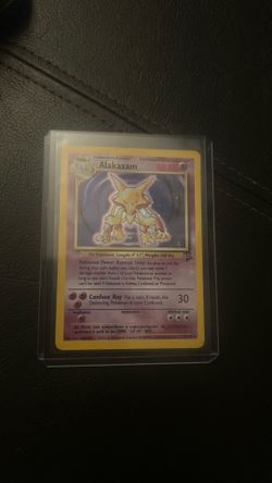 Alakazam base set 2 Pokemon card cards