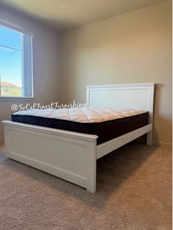 New White Queen bed and mattress