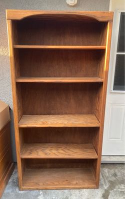Tall Wood Bookcase - Free!