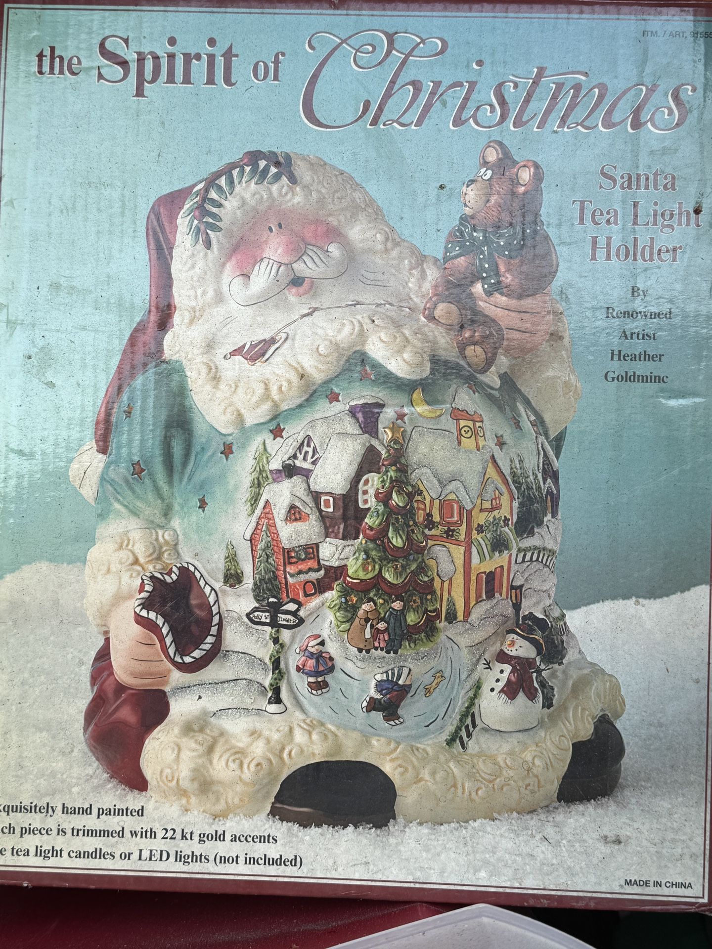 Ceramic giant Santa Tea Light Holder 