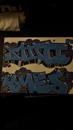 Mini graffiti art canvas