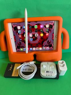 Apple iPad mini 5 (5th Generation/7.9” retina/ latest IOS 26/ 2019 Model ) 64GB with stylus pen, kids case  & Accessories