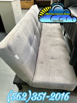 Grey closet futon couch sofa Nuevo new cama convertible