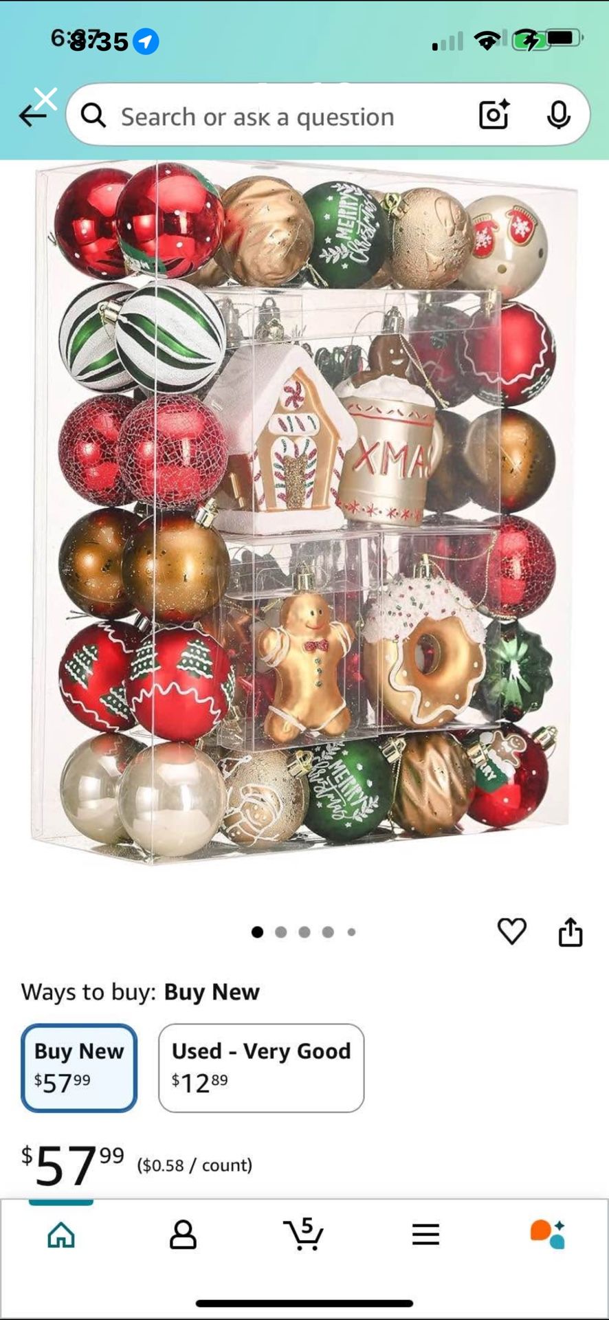 Decorby Hannah shatterproof ornament set