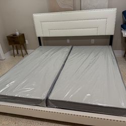 NEW BED FRAME KING SIZE WITH OR WITHOUT MATTRESS 