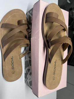 Soda Tan Sandals – Size 7 (Worn Once)