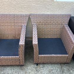 Brown Outside Chairs
