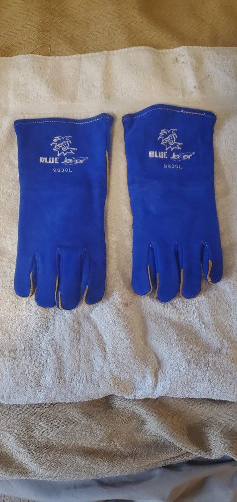 Blue Joker 9830L Welding Gloves. Like New. Large.