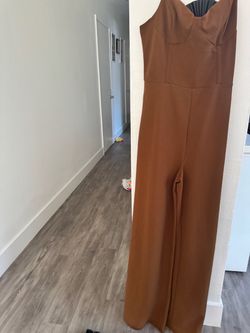 brown jumpsuit from ,Fashion nova