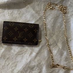 Louis Vuitton Monogram Wallet with Chain