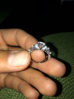 925 silver beautiful ring size maybe 6