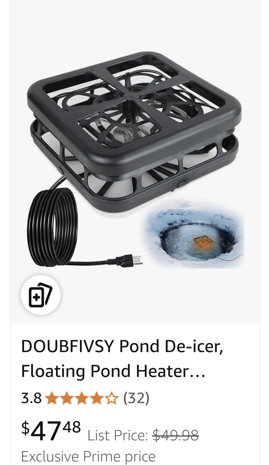 Pond Water Floating Heater