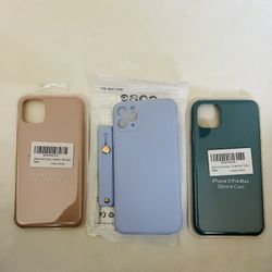 3 Shockproof Soft Case Liquid Silicone Cover For iPhone 11 Pro Max