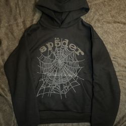 Black Spider Hoodie Size Large 