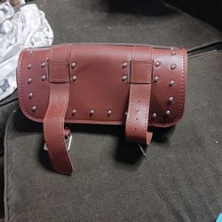 Brown Leather Saddle Bag