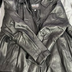 Chammarra De Piel, Negra Para Caballero