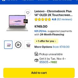 Lenovo 14" Chromebook Laptop