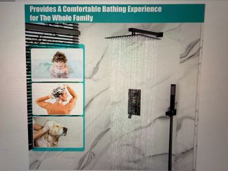 Brand new Matte black shower faucet set