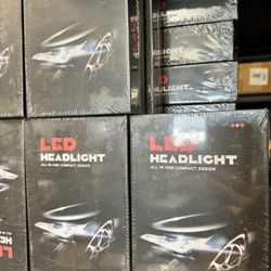 LED Car Headlights With Built-In Driver 