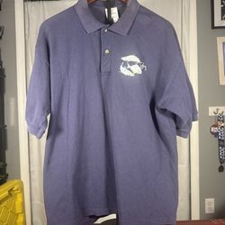 Vintage Guy Harvey Limited Men's Extra Large Embroidered Fish Logo Polo Blue