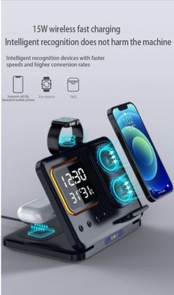 5-in-1 Clock wireless charging