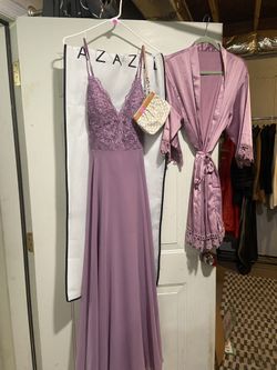 BUNDLE: Formal Dress, Coach Clutch, Silk Robe
