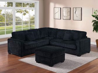 Sectional sofa with ottoman