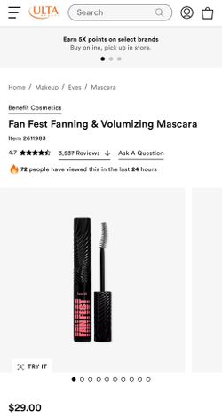 Benefit Fanfest Mascara