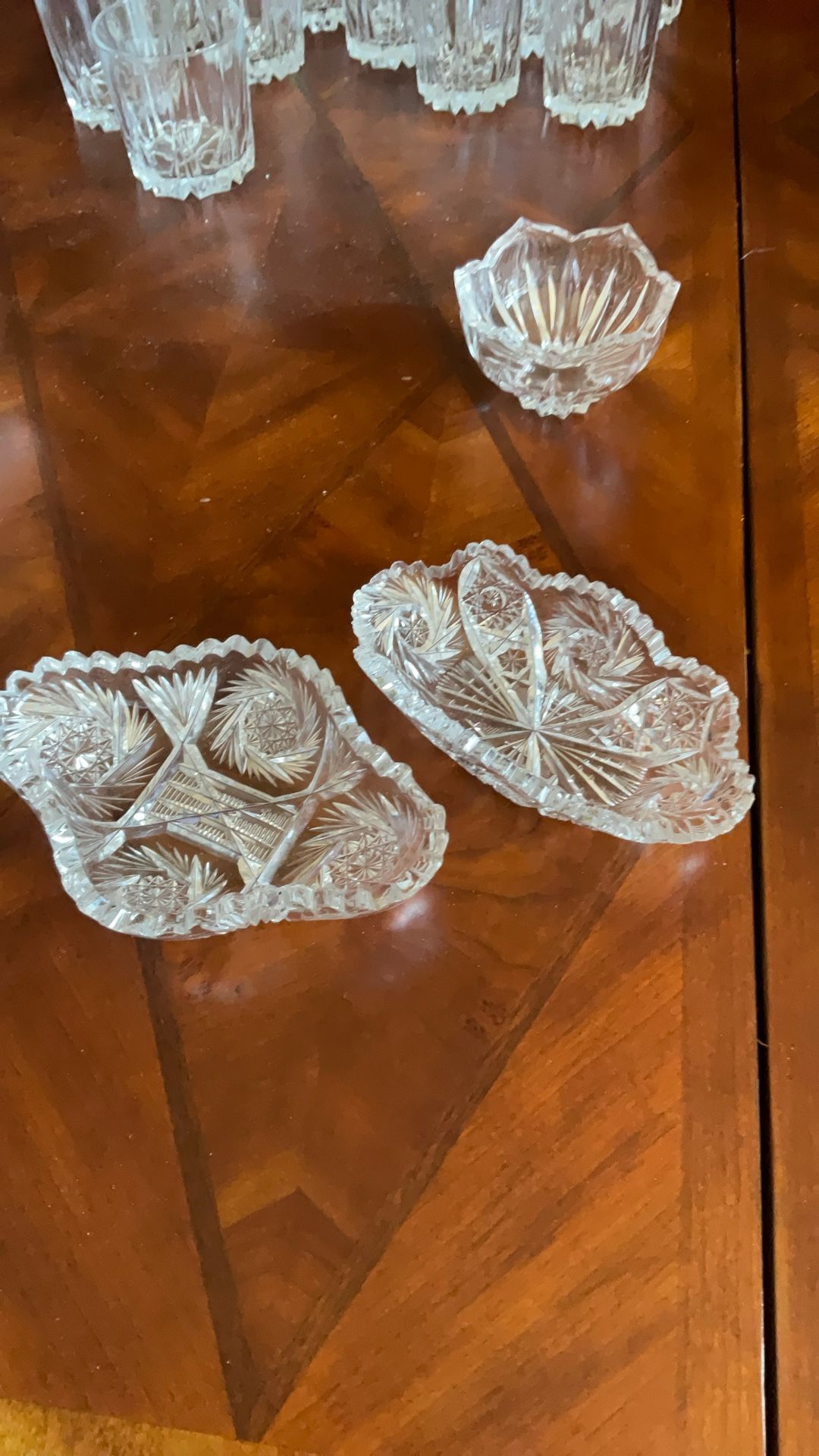 Set of Two Crystal Bowls