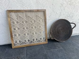 (2) Decorative Wall Art Pieces