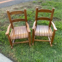 Miniature Wooden Rocking Chairs