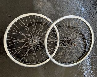 Old School Hoffman Bikes BMX Rims With Sealed Bearings (20 Inch) As Is