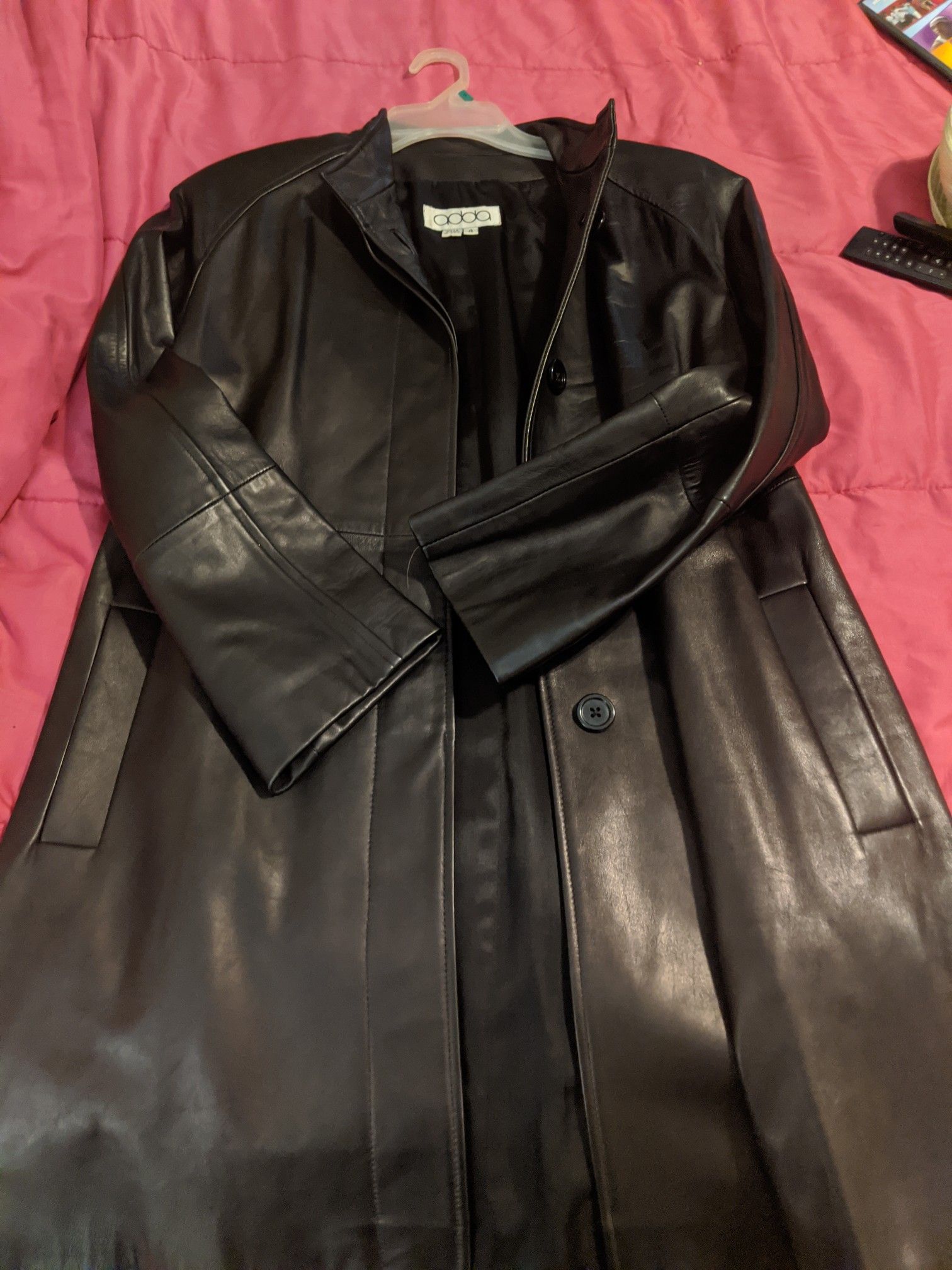 Size 4 Adda soft leather coat.
