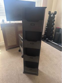 Freestanding File Tower