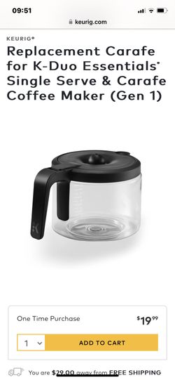 Keurig Essentials Carafe (K-Duo Essentials)