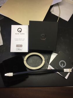 🤗Q BRACELET! A STYLISH BRACELET THAT CHARGES YOUR IPHONE🤗!! SIZE IS MEDIUM MATTE SILVER!!