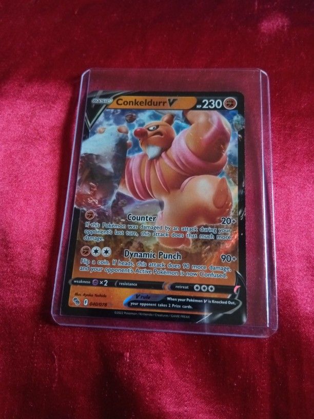 Pokemon Card Conkeldurr V 