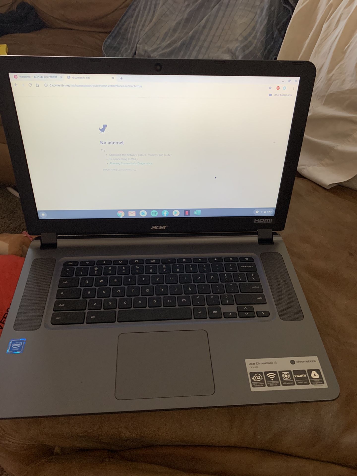 Acer Chromebook 15.6”
