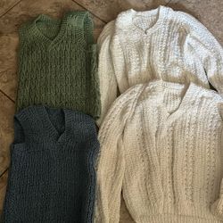 Knit  Sweaters And Veasts / Sueters Y Chalecos De Tejido