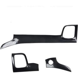 ABS Carbon Fiber Interior Center Console Dashboard Gear Shift Cover Trim Compatible with Jeep Grand Cherokee