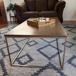 ✨ West Elm Coffee Table + End Table Set (Solid Wood + Metal) ✨