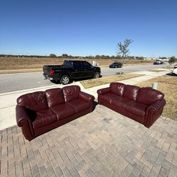🛋️Real Leather Couches - Free Delivery