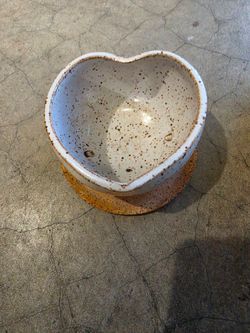 Handmade Heart shape planter. very cute