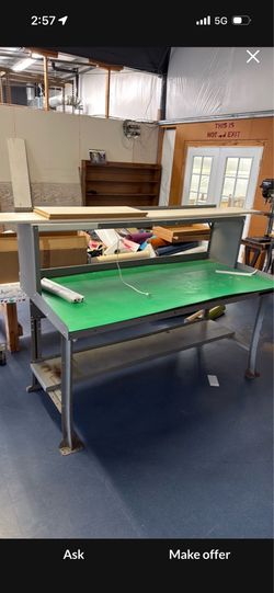 Pending-Lyon commercial steel workbench work table