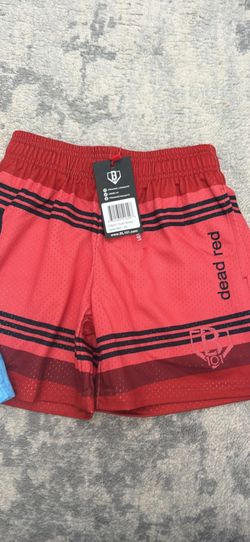 Baseball lifestyle 101 crayon use shorts, dead, red color youth medium
