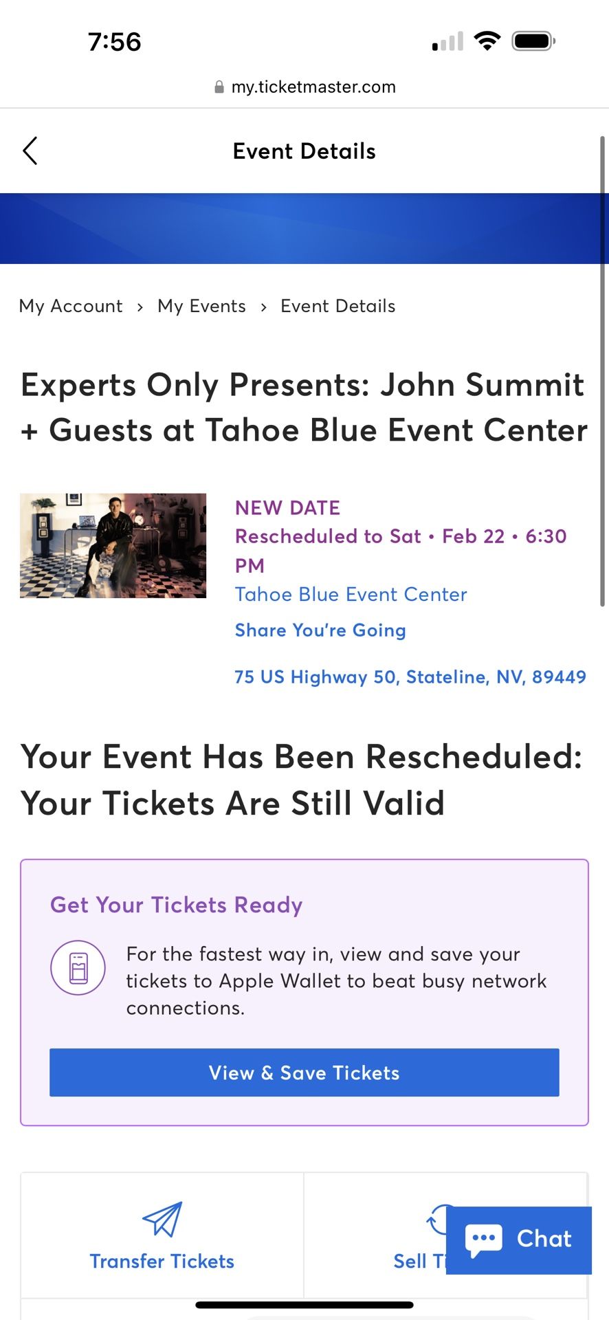 John Summit Tickets Tahoe Blue 