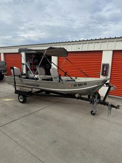 16’ Fishing Boat, Aluminum With Trolling Motor