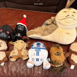 Star Wars Lot of 8 Plush Toys